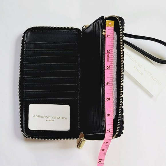 NWT Adrienne Vittadini RFID Velvet Texture Wristlet Wallet Phone Case - Picture 5 of 6